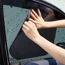 2Pcs Car Curtain Car Side Rear Window Sun Shade Static Cling Solar Protection Covers Visor Shield Side Window Film UV Protection 2024 - buy cheap