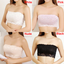 New Girls Soft Bra Women's Sexy Strapless Crop Top Bra Bandeau Boob Tube Tops Lace Casual Crop Boob Tube Top 2024 - buy cheap
