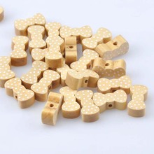 50pcs Natural Bowknot Pattern Wooden Spacer Beads For Jewelry making DIY 21x11mm MT1492 2024 - buy cheap