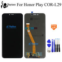 Pantalla LCD de 100% pulgadas para móvil, montaje de digitalizador con pantalla táctil, herramientas gratuitas, 6,3 probadas, negro/blanco, para Huawei Honor Play COR-L29 2024 - compra barato