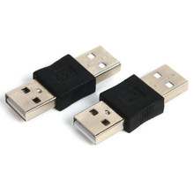 USB адаптер со штекером на штекер черного цвета 2024 - купить недорого