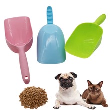 Cuchara de comida para mascotas, comedero para perros, gatos, conejos y cachorros, cuenco con pala, 3 colores, 1 Uds. 2024 - compra barato