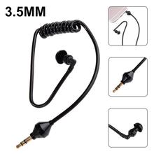 3.5mm Anti-radiation Earphone Coil Earpiece Single Listening Air Tube Earphone Coiled Cables In Ear Stereo Headset 2024 - buy cheap