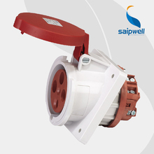Wholesale Saipwell SP1151 electrical 4 pin 400V 63A female socket connector industrial IP44 waterproof wall socket 2024 - buy cheap