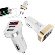 Универсальное автомобильное зарядное устройство с двумя USB-портами, 3,1 А 2024 - купить недорого