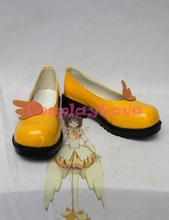 Cardcaptor Sakura Kinomoto Sakura Yellow Cosplay Shoes Boots Hand Made For Halloween Christmas Festival CosplayLove 2024 - buy cheap