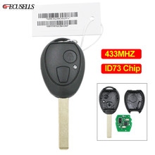 2 Button Remote Key Smart Car Key 433MHZ ID73 Chip Uncut Blade For BMW Mini Copper 2002 2003 2004 2005 for Mini Hatch, Rover 75 2024 - buy cheap