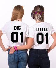 Skuggnas Big Little Shirts BFF Clothing Big Little 01 Big 01 Big Little Gbig T-shirt Bff Tops bff t shirt Best Friend Gift 2024 - buy cheap