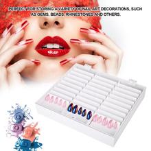 Manicure Tools Storage Box 33 Grids Nail Art Storage Manicure Decoration Rhinestone Gem Bead Container False Nail Display Holder 2024 - buy cheap