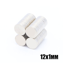 100 Uds 12mm x 1mm disco redondo superfuerte imán 12x1mm NEODIMIO de tierras raras N35 imán Circular imán permanente 12mm * 1mm 2024 - compra barato