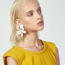 JURAN 6 Colors New Arrivals Bohemian Resin Drop Earrings Fashion Jewelry Charm Statement Women Big Flower Dangle Earrings 2024 - buy cheap