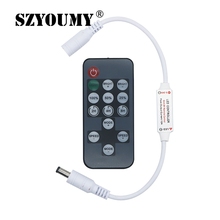 SZYOUMY 14Key RF Timing Adjust Wireless Controller Remote Mini RF LED Singal Color Strip Lamp Controller With Timer Adjust 2024 - buy cheap