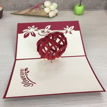 1pcs Laser Cut Red Heart 3D Pop Up Greeting Cards With Envelope Invitation Postcard For Valentine' Day Wedding Party Decoration 2024 - buy cheap