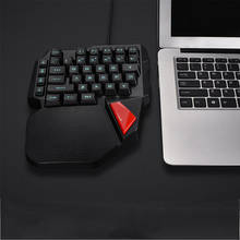 Клавиатура игровая Механическая Проводная с подсветкой, 38 клавиш, USB 2024 - купить недорого
