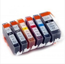 6 color PGI 525 CLI 526 BK C M Y GY compatible ink cartridge For canon PIXMA MG6150 MG6250 MG8150 MG8250 printer full ink 2024 - buy cheap