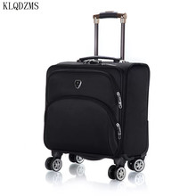 KLQDZMS-Equipaje rodante de 18 pulgadas para hombre y mujer, Maleta de negocios, impermeable, oxford, bolsos de viaje con ruedas 2024 - compra barato