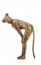 (LP0) Tiger   Spandex Tights With Ears and Tail Unisex Fetish Zentai Suits 2024 - buy cheap