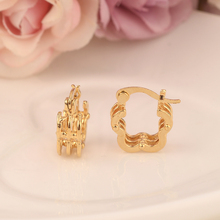 Aretes geométricos de Color dorado de Dubai charms bodyJewelry mujeres niñas fiesta de boda joyas pendientes de aro regalos 2024 - compra barato