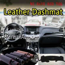 For Infiniti M25 M37 M56 m35h Q70 Q70L 2010-2018 Leather Dashmat Dashboard Cover Dash Carpet Custom Car Styling sunshade LHD+RHD 2024 - buy cheap