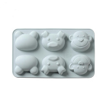 1Pc Cartoon animals Silicone Fondant Cake Mold Chocolate Molds DIY Cake Decorating Tools Silicone Cookies Ice Molds 2024 - buy cheap