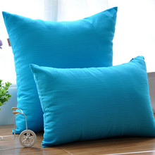 Funda de almohada de lona de algodón de color caramelo, estilo marino puro, decoración para sofá, cojín de cintura rectangular, kaozhen 2024 - compra barato