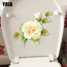 YOJA-rama de floración blanca para decoración de baño, Adhesivo de pared de casa, T1-1196, 22,7x13,6 cm 2024 - compra barato