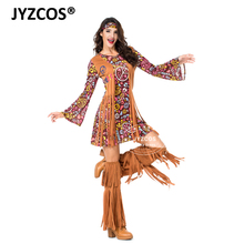 JYZCOS взрослых костюм аборигена Хеллоуин костюм для Для женщин индийский Для женщин Косплэй костюм на вечеринку костюм нарядное платье 2024 - купить недорого