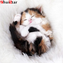 5D DIY full square Diamond mosaic diamond embroidery animal cute cat embroidered Cross Stitch Home decoration Gift XY1 2024 - buy cheap