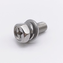 Wkooa SEMS Screws M6x14 Hex Indented Head Bolts Metric Stainless Steel 2024 - buy cheap