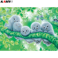 5D DIY Diamond Painting Full Square Tree Owls Wall Picture diamond embroidery animals Cross Stitch kit Mosaic Decor XY1 2024 - buy cheap