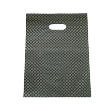 Sacolas de plástico pretas com listras douradas e grandes, sacolas de plástico para lembrancinhas e roupas de festa, sacos de compras em plástico com alça, 25x35cm 2024 - compre barato