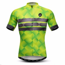 Itali2018 camisa masculina de ciclismo para verão, camiseta para bicicleta pro mtb, manga curta, camisa esportiva em verde e respirável 2024 - compre barato