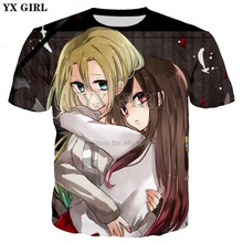 YX GIRL 2018 summer New Fashion 3D t shirt Game Angels of Death Character Ray / zack Prints Men's Women's Casual Cool T-shirt 2024 - buy cheap