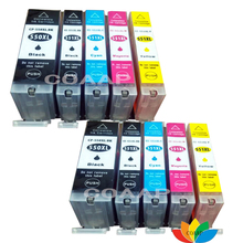 10 совместимый чернильный картридж canon 550 551 PGI550 CLI551 XL для принтера PIXMA MG5450 iP7250 MG6350 MG7150 MX725 2024 - купить недорого