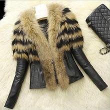 plus size S-6XL! Faux Fur Coat Women Warm Slim Overcoat Button Faux Fox Fur Jacket Long Sleeve Lady Casual 2024 - buy cheap