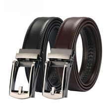 Bycobecy 2020 For Men's New Fashion Classic Retro Leather Drawstring Belt Automatic Buckle Belt Men's Special Belt Check Strap 2024 - buy cheap