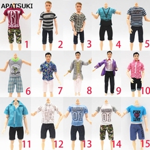 1SET 1/6 Casual WearShirt & Trousers Shorts For Ken Doll Summer Outfits Short Pants Clothes For Barbie Ken Doll Accessories 2024 - buy cheap