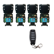 Receptor para interruptor de controle remoto, 12v, 24v, 10a, 315/433 mhz, 1 canais, sem fio, transmissor de janela/lâmpada, controle remoto