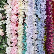 New Arrival Artificial Flower Vine Silk Rattan Strip Hydrangea String Romantic Wedding Decoration Party DIY Craft Wreath 2024 - buy cheap