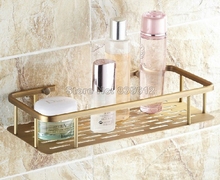 300mm Antique Brass Wall Mounted Single Tier Soap / Sponge Shower Storage Basket / Bathroom Accessory Wba107 2024 - buy cheap