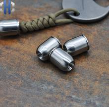 Titanium Alloy TC4 Knife Beads Bullet Shell Polishing Pendant Umbrella Rope Pendant EDC Tool Paracord Beads 2024 - buy cheap