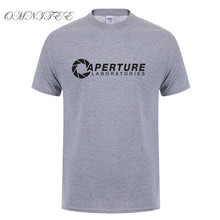 New Aperture Laboratories T Shirt Summer Men Short Sleeve O-Neck T-shirt Cotton Aperture Science Game Tee Shirt Mans Top OZ-047 2024 - buy cheap