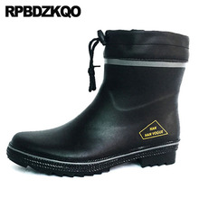 Antideslizante Los Hombres Se Ponen Zapatos Casuales Corto Lluvia Barato Botas Durable Invierno Botines Pelaje Tobillo Negro Cloruro De Polivinilo 2018 Caer Caucho Planos Impermeable Moda Cima Mas Alta Cómodo 2024 - compra barato