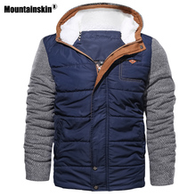 Mountainskin New Winter Men's Warm Parkas Thick Fleece Cotton Coat Slim Male Jackets Hooded Coats Mens Brand Clothing SA644 2024 - buy cheap