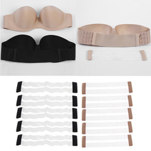 5x Clear Invisible Womens Non Slip Buckle Bra Extender 3 Hook Bra Extension Underwear Straps for Backless Clothing 2024 - buy cheap