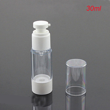 Hot 30ML white airless bottle plastic lotion bottle  vacuum bottle with airless pump Refillable Bottles CONTAINER FOR COSMETIC 2024 - buy cheap