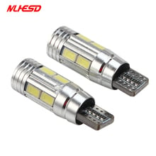 10 шт. T10 5730 W5W светодиодный лампы 10SMD CANBUS OBC Error Free светодиодный светильник 501 приборной панели автомобиля светодиодный лампы салона авто источ... 2024 - купить недорого