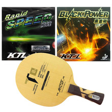 Pro Table Tennis PingPong Combo Paddle Racket Yinhe T8s + KTL Rapid Speed and BLACKPOWER Shakehand long handle FL 2024 - buy cheap