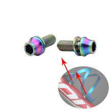 Parafuso gaiola de garrafa de titânio m5x12mm, parafuso de suporte de garrafa de bicicleta, acessórios de ciclismo, parafusos de gaiola de garrafa de água 2024 - compre barato