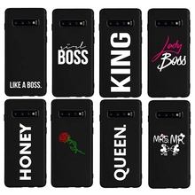 Роскошный мягкий силиконовый чехол Lady Boss Mrs Mr Kiss Rose для Galaxy Samsung S8 S8 Plus S9 S9 Plus Note 8 9 2024 - купить недорого